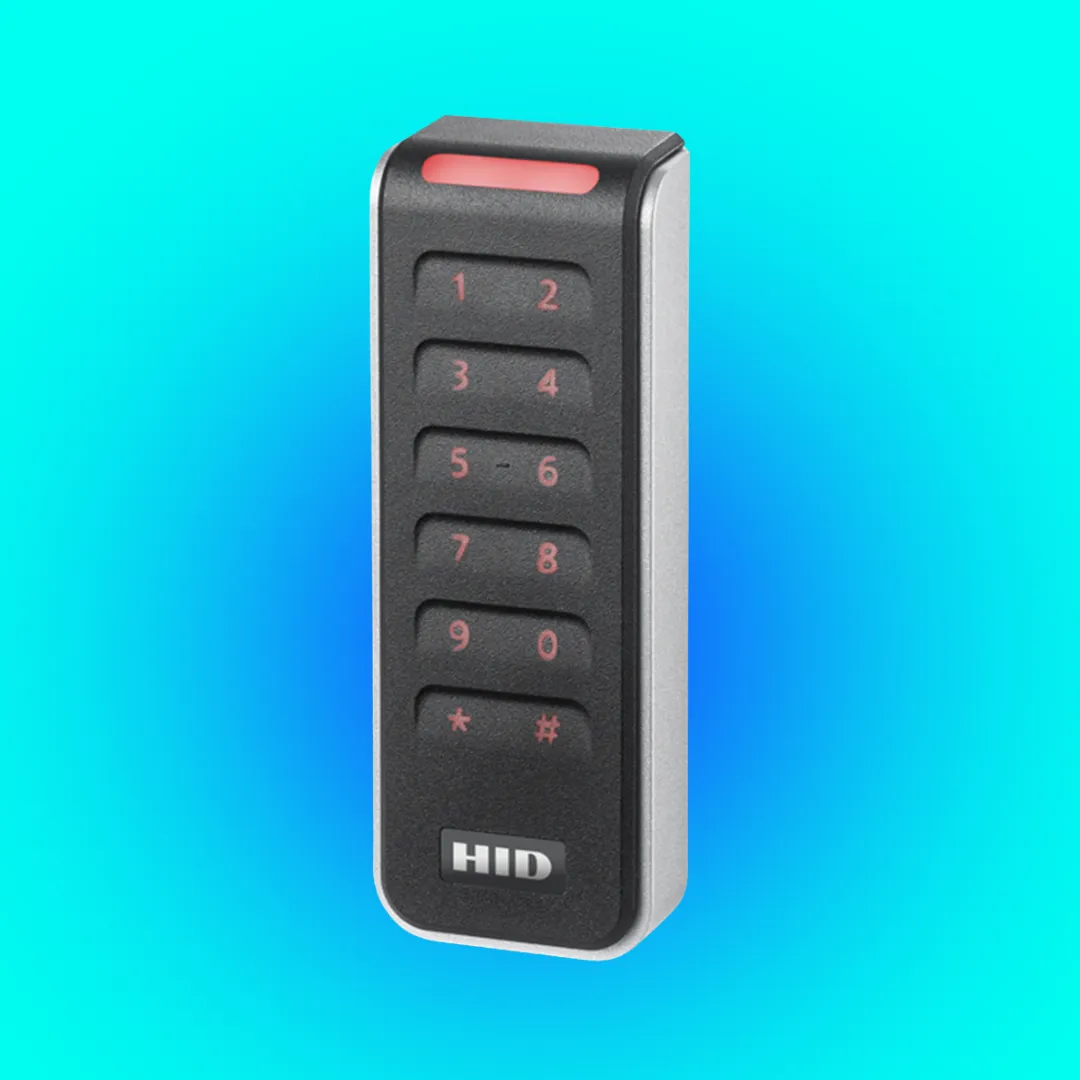 Access control card reader installed by Great White Security